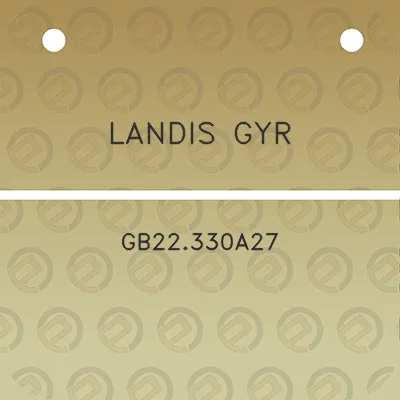 landis-gyr-gb22330a27