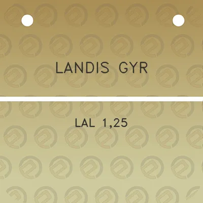 landis-gyr-lal-125