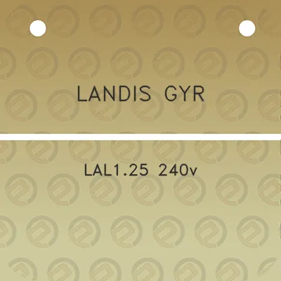 landis-gyr-lal125-240v