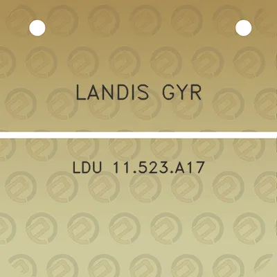 landis-gyr-ldu-11523a17