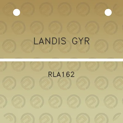 landis-gyr-rla162