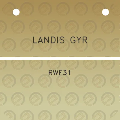 landis-gyr-rwf31