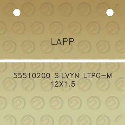 lapp-55510200-silvyn-ltpg-m-12x15