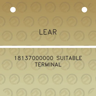 lear-18137000000-suitable-terminal