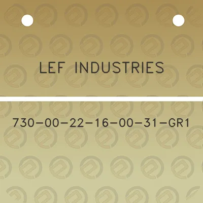 lef-industries-730-00-22-16-00-31-gr1