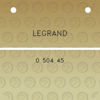 legrand-0-504-45