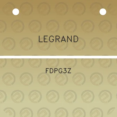 legrand-fdpg3z