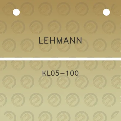 lehmann-kl05-100