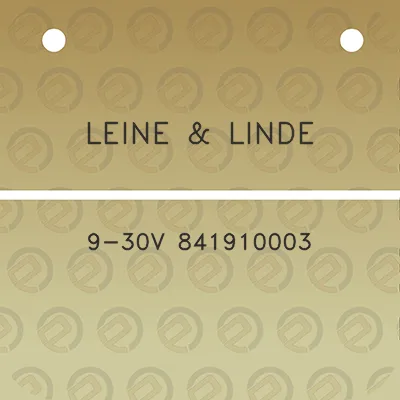 leine-linde-9-30v-841910003