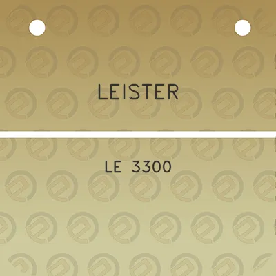 leister-le-3300