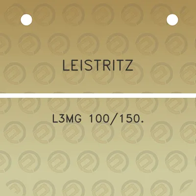 leistritz-l3mg-100150