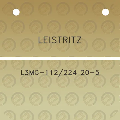 leistritz-l3mg-112224-20-5