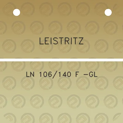 leistritz-ln-106140-f-gl