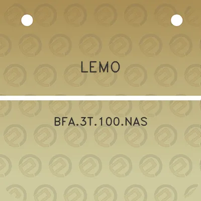 lemo-bfa3t100nas