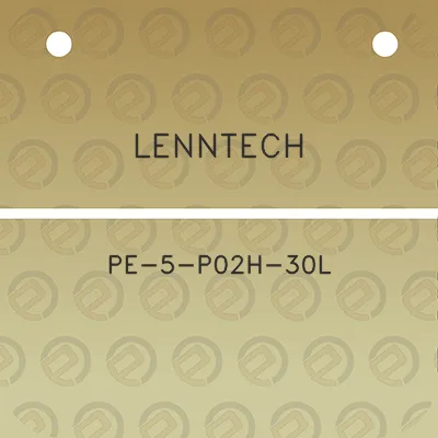 lenntech-pe-5-p02h-30l