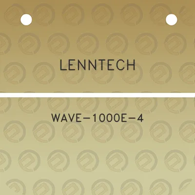 lenntech-wave-1000e-4