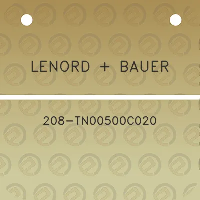 lenord-bauer-208-tn00500c020