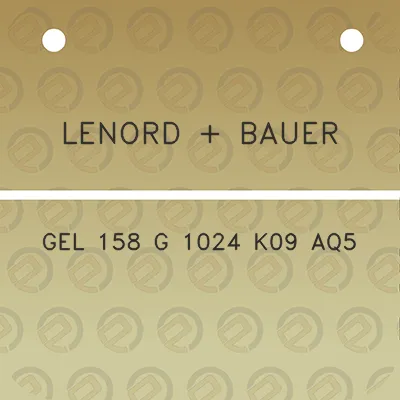 lenord-bauer-gel-158-g-1024-k09-aq5