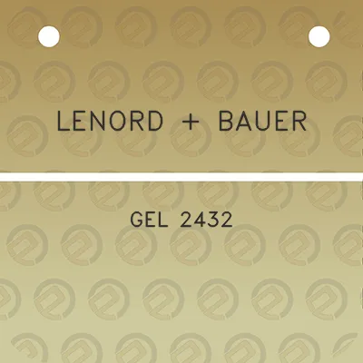 lenord-bauer-gel-2432