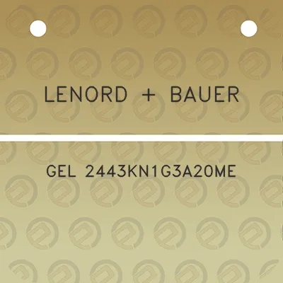 lenord-bauer-gel-2443kn1g3a20me