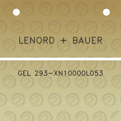 lenord-bauer-gel-293-xn10000l053