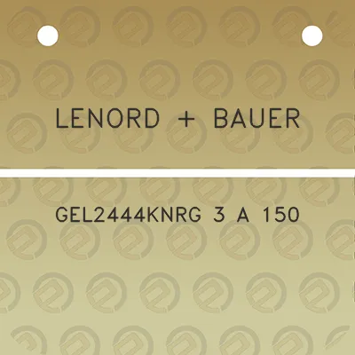 lenord-bauer-gel2444knrg-3-a-150