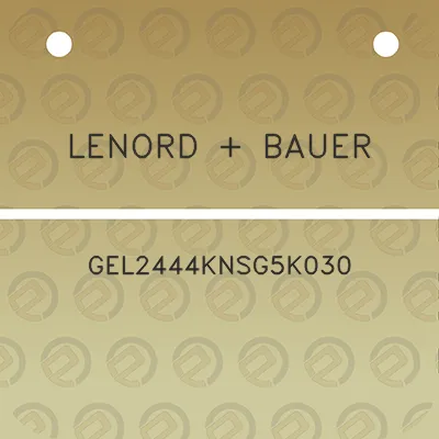 lenord-bauer-gel2444knsg5k030