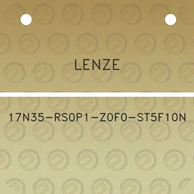 lenze-17n35-rs0p1-z0f0-st5f10n