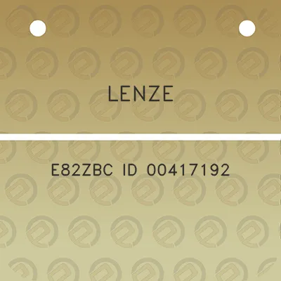 lenze-e82zbc-id-00417192