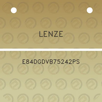 lenze-e84dgdvb75242ps