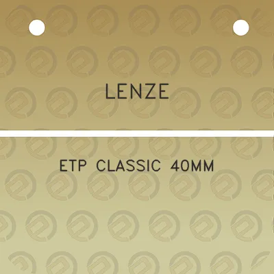 lenze-etp-classic-40mm