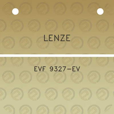 lenze-evf-9327-ev