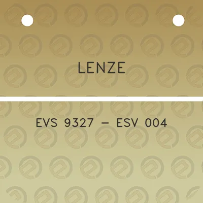 lenze-evs-9327-esv-004