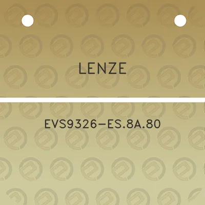 lenze-evs9326-es8a80