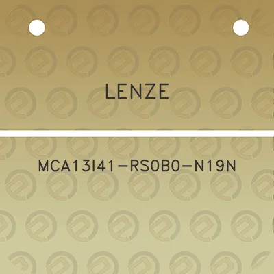 lenze-mca13i41-rs0b0-n19n