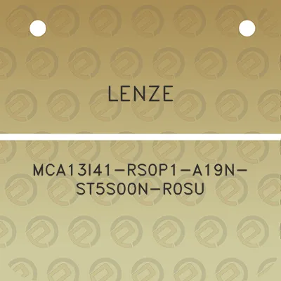 lenze-mca13i41-rs0p1-a19n-st5s00n-r0su