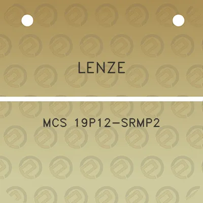 lenze-mcs-19p12-srmp2