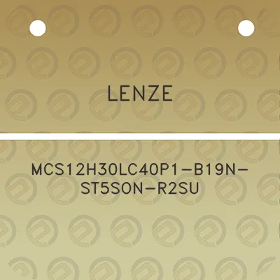 lenze-mcs12h30lc40p1-b19n-st5son-r2su