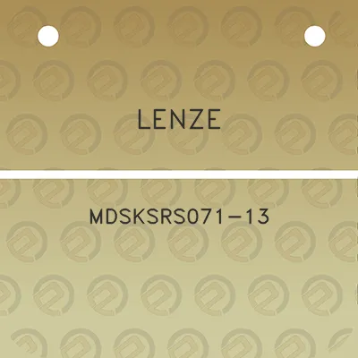 lenze-mdsksrs071-13