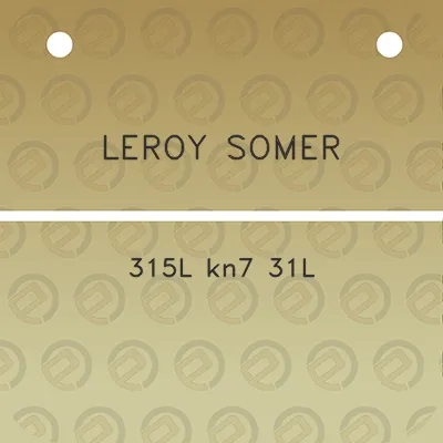 leroy-somer-315l-kn7-31l