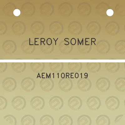 leroy-somer-aem110re019