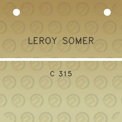 leroy-somer-c-315