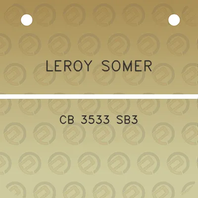 leroy-somer-cb-3533-sb3