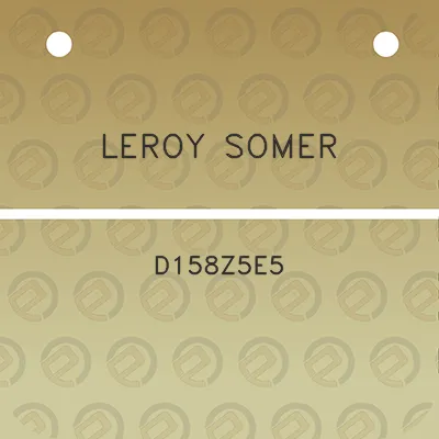 leroy-somer-d158z5e5