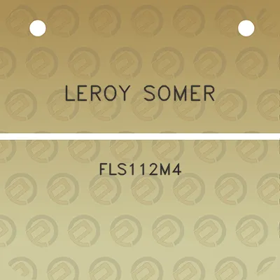 leroy-somer-fls112m4