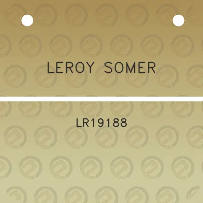 leroy-somer-lr19188