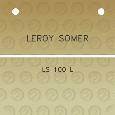 leroy-somer-ls-100-l