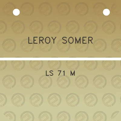 leroy-somer-ls-71-m