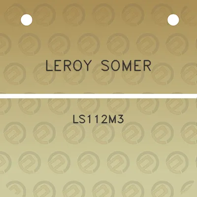 leroy-somer-ls112m3