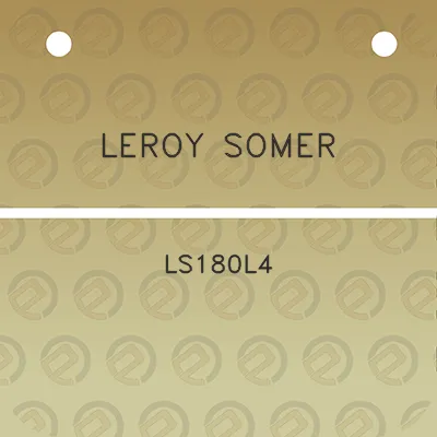 leroy-somer-ls180l4